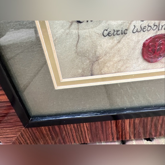 Celtic Wedding Blessing Frame Art Deco Wall Print Home Decor Medieval Manuscript - Picture 4 of 16